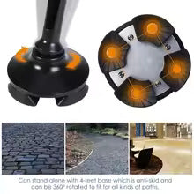 360 degree rotating anti-skid 4-feet base