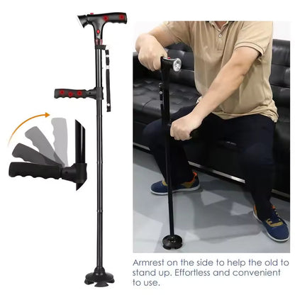Side armrest helps stand up from seated position